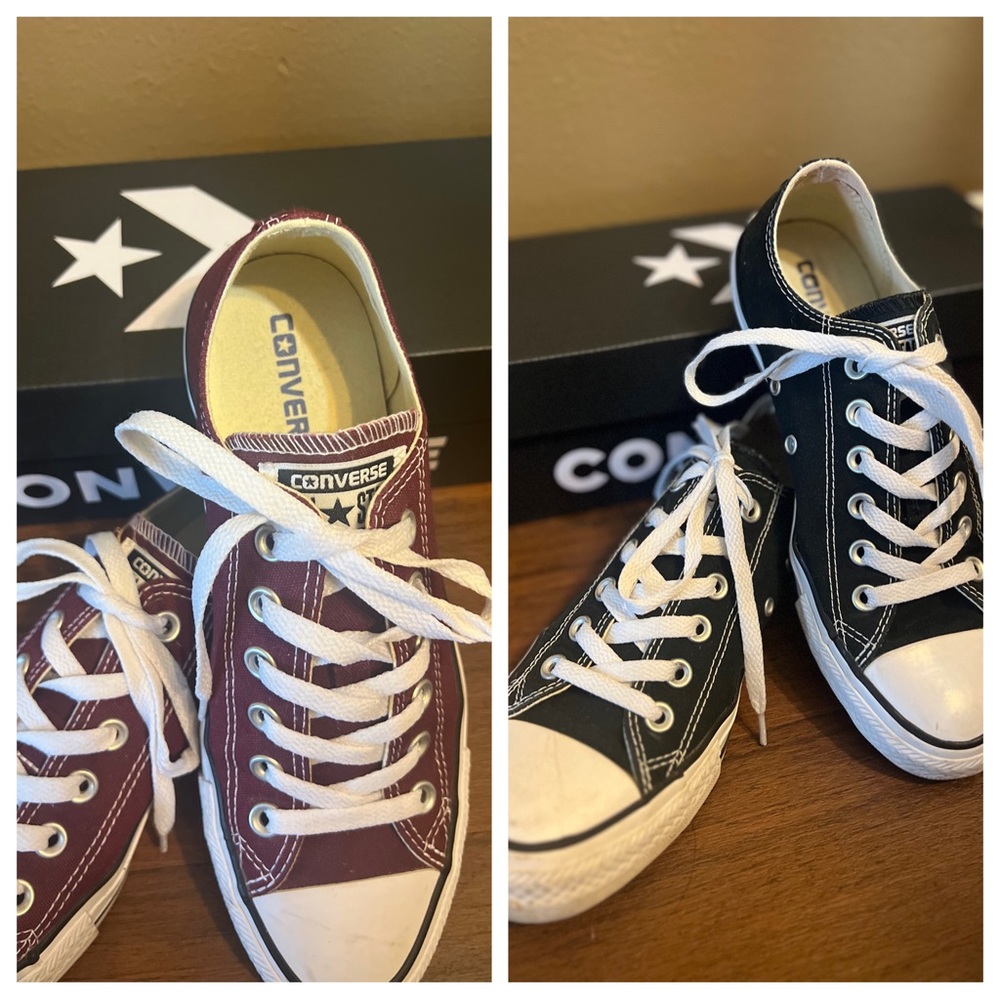 Converse women’s size 8. Wine & Black